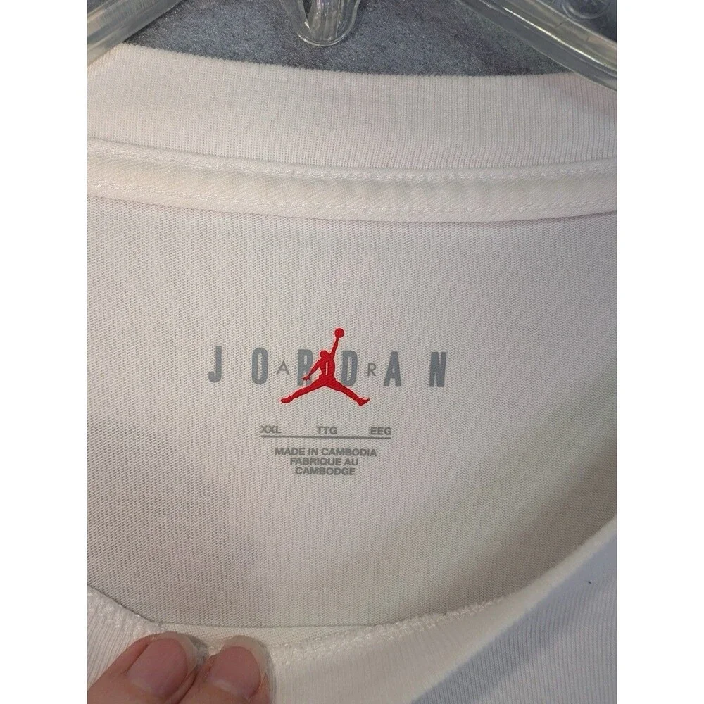 Jordan Flight Basketball Graphic T-Shirt White Size 2XL